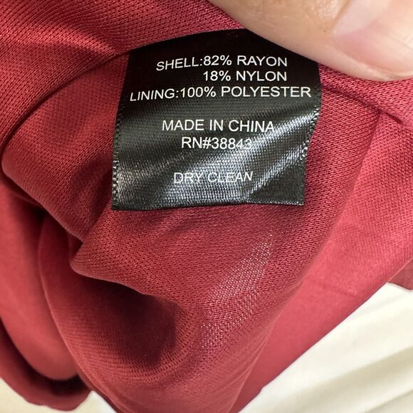 Sam Edelman Dress Long‎ Sleeve Sheath Cocktail Mini Short Red Knit Size 12 NWT - Picture 14 of 16